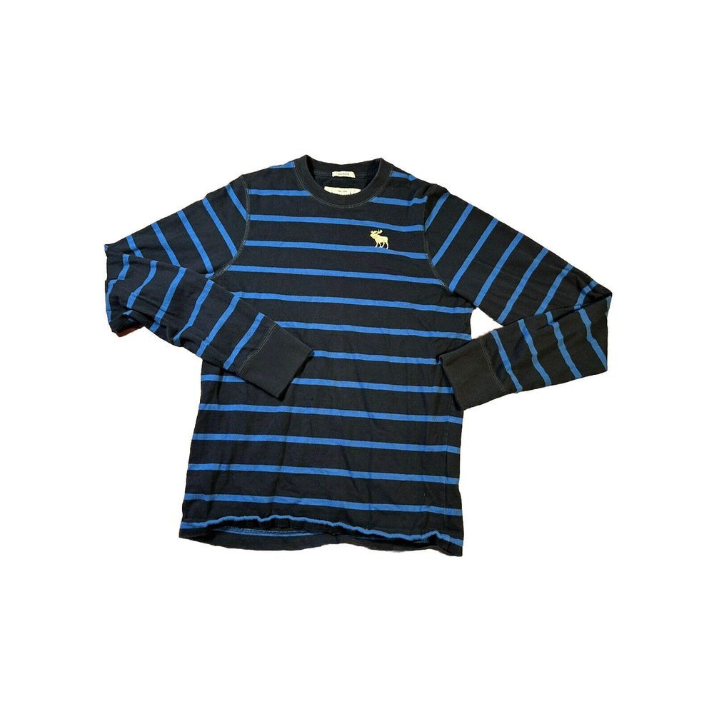 abercrombie and‎ fitch kids long sleeve Blue And Black Striped t-shirts